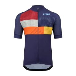 Weave One - Męska koszulka z krótkim rękawem. Niebieskie odzież kompresyjna KEADA SPORTS, l, bez wzorów, z jersey, na fitness i siłownię. Za 349.00 zł.