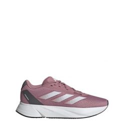 Buty Duramo SL. Białe buty do biegania Adidas, bez wzorów, z materiału, bez zapięcia, do biegania. Za 239.00 zł.