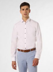 Finshley & Harding London Koszula Mężczyźni Slim Fit Bawełna biały, 43-44. Białe koszule Finshley & Harding London, m, bez wzorów, z bawełny, bez kołnierzyka, bez ramiączek. Za 249.95 zł.