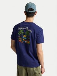 Polo Ralph Lauren T-Shirt 710B14586001 Granatowy Classic Fit. Niebieskie koszulki polo Polo Ralph Lauren, l, bez wzorów, z bawełny, bez kołnierzyka, bez ramiączek. Za 749.99 zł.