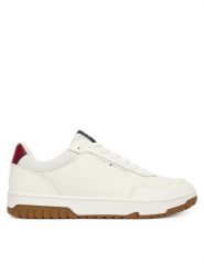 Tommy Hilfiger Sneakersy Th Basket Core Lite Lth FM0FM05713 Biały. Białe buty sportowe casual Tommy Hilfiger, bez wzorów, ze skóry, bez zapięcia. Za 409.99 zł.