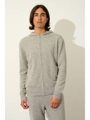 AUTHENTIC CASHMERE Kaszmirowy kardigan "Neurre" w kolorze szarym rozmiar: XL. Szare swetry rozpinane AUTHENTIC CASHMERE, xl, bez wzorów, z kaszmiru, bez kołnierzyka, bez ramiączek. Za 456.99 zł.