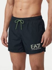 EA7 Emporio Armani Szorty kąpielowe 7M001678 AF21069 UB102 Granatowy Regular Fit. Niebieskie kąpielówki EA7 Emporio Armani, m, bez wzorów, z syntetyku. Za 299.99 zł.