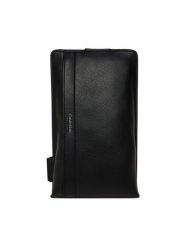 Calvin Klein Saszetka Raised Square Sling LV04D3271G Czarny. Czarne torby na ramię CALVIN KLEIN, bez wzorów, ze skóry, bez dodatków. Za 209.99 zł.