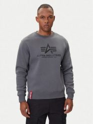 Alpha Industries Bluza Basic 178302 Szary Regular Fit. Szare bluzy Alpha Industries, l, bez wzorów, z bawełny, bez kaptura. Za 209.99 zł.