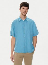 Boss Koszula Rash_2 50489345 Niebieski Regular Fit. Niebieskie koszule Boss, m, bez wzorów, ze lnu, bez kołnierzyka, bez ramiączek. Za 269.99 zł.
