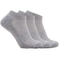 Skarpetki sportowe dla dorosłych 3pk Unisex Terry Qtr Crew. Szare skarpetki sportowe Skechers, bez wzorów, z materiału. Za 44.99 zł.