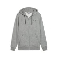 Męska rozpinana bluza z kapturem Essentials PUMA Medium Gray Heather. Szare bluzy z kapturem Puma, m, bez wzorów, prążkowane, z kapturem. Za 249.00 zł.