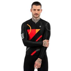 Męska koszulka rowerowa z krótkim rękawem Kolarstwo Siroko M2 Arizona. Czarne bluzy SIROKO, m, bez wzorów, z jersey, bez kaptura. W wyprzedaży za 212.00 zł.