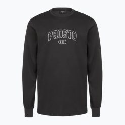 Longsleeve męski PROSTO Trex. Czarne bluzki z długim rękawem Prosto., m, bez wzorów, bez kołnierzyka, bez ramiączek. Za 119.99 zł.