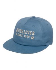Czapka Snapback dla Mężczyzn QS FRASSNASSA Niebieski. Zielone czapki z daszkiem Quiksilver, bez wzorów, z bawełny. Za 139.99 zł.