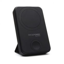 RealPower 444408 bank mocy 10000 mAh Bezprzewodowe ładowanie Czarny. Czarne powerbanki No name. Za 198.99 zł.