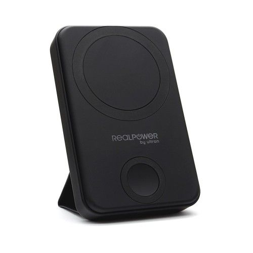 RealPower 444408 bank mocy 10000 mAh Bezprzewodowe ładowanie Czarny. Czarne powerbanki No name. Za 199.99 zł.