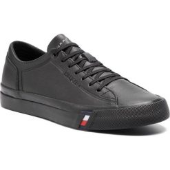 Sneakersy TOMMY HILFIGER - Corporate Leather Sneaker FM0FM02089 Black 990. Buty sportowe casual marki Tommy Hilfiger. Za 449.00 zł.