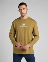 LEE LS LOGO LOOSE TEE MĘSKA KOSZULKA Z DŁUGIM RĘKAWEM LOGO L69AFQ85 112321850. Żółte bluzki z długim rękawem Lee, l, bez wzorów, z bawełny, bez kołnierzyka, bez ramiączek. Za 99.99 zł.