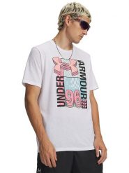 Under Armour Koszulka w kolorze białym rozmiar: M. Białe bezrękawniki Under Armour, m, bez wzorów, z bawełny, bez kołnierzyka, bez ramiączek. Za 69.95 zł.