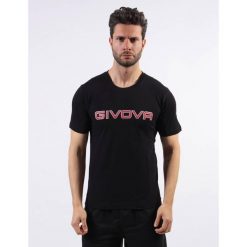 Koszulka Givova Black Cotton dla mężczyzn - Rozmiar M. Czarne t-shirty sportowe Givova, bez wzorów, z bawełny, bez ramiączek, na fitness i siłownię. Za 52.75 zł.