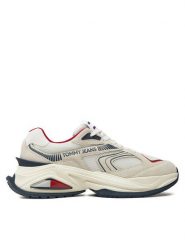 Tommy Jeans Sneakersy Confortable Runner EM0EM01416 Beżowy. Brązowe buty sportowe casual Tommy Jeans, bez wzorów, z jeansu, bez zapięcia. Za 339.99 zł.