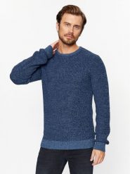 Blend Sweter 20716115 Granatowy Regular Fit. Niebieskie swetry rozpinane Blend, m, bez wzorów, z bawełny, bez kołnierzyka, bez ramiączek. Za 149.99 zł.