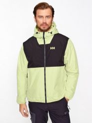 Helly Hansen Kurtka przeciwdeszczowa Ervik Ins 53983 Zielony Regular Fit. Zielone kurtki outdoor i hardshell Helly Hansen, l, bez wzorów, z syntetyku, bez kaptura. Za 489.99 zł.