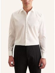 Seidensticker Koszula - Slim fit - w kolorze białym rozmiar: 38. Białe koszule Seidensticker, bez wzorów, z bawełny, bez kołnierzyka, bez ramiączek. Za 123.82 zł.