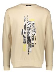 Cavalli CLASS Bluza w kolorze beżowym rozmiar: XL. Brązowe bluzy Cavalli Class, xl, bez wzorów, z bawełny, bez kaptura. Za 153.34 zł.