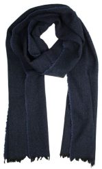 Szalik Wełniany Męski Jesienno-Zimowy, Granatowy, Jednokolorowy, Ciepły -V. FRAAS. Niebieskie szaliki V. Fraas, bez wzorów, z materiału. Za 85.00 zł.