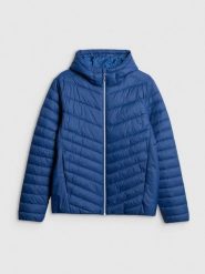 4F Kurtka z wypełnieniem syntetycznym męska - granatowa M. Niebieskie kurtki 4F, m, bez wzorów, z materiału, bez kaptura. Za 269.99 zł.