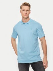 KARL LAGERFELD Polo 745028 542232 Niebieski Regular Fit. Niebieskie koszulki polo KARL LAGERFELD, m, bez wzorów, z bawełny, bez kołnierzyka, bez ramiączek. Za 419.99 zł.