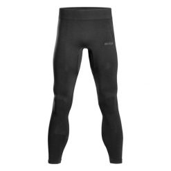 Męskie legginsy regeneracyjne bezszwowe kompresyjne oddychające Infrared CEP. Czarne legginsy długie sportowe CEP, m, bez wzorów, z elastanu, do biegania. Za 449.00 zł.