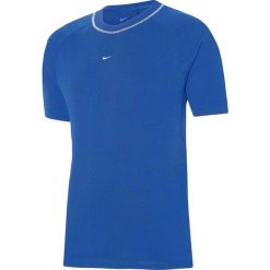 Koszulka sportowa męska Nike Strike 22 Thicker. Niebieskie t-shirty sportowe Nike, bez wzorów, bez ramiączek, do piłki nożnej. Za 110.32 zł.