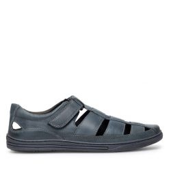 Sandały Lasocki. Niebieskie sandały Lasocki, bez zapięcia. Za 179.99 zł.