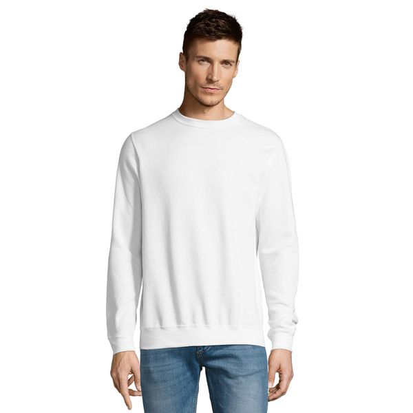 Bluza Unisex Dla Dorosłych New Supreme. Białe bluzy SOL'S, m, bez wzorów, bez kaptura. Za 80.99 zł.