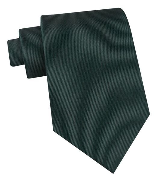 Jedwabny Krawat Męski - His Story - Jednokolorowy, Zieleń Butelkowa. Zielone krawaty i muchy His Story, bez wzorów, z jedwabiu. Za 115.00 zł.