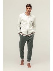 Fila Piżama w kolorze kremowo-zielonym rozmiar: L. Brązowe piżamy Fila, l, bez wzorów, bez ramiączek. Za 187.99 zł.