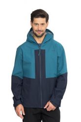 Kurtka trekkingowa męska Numani. Niebieskie kurtki Viking, na zimę, l, bez wzorów, z hardshellu, z kapturem. Za 499.90 zł.