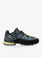Buty podejściowe męskie GORE TEX AKU Rock DFS II GTX. Niebieskie buty turystyczne Aku, bez wzorów, z gore-texu, bez zapięcia, trekkingowe, gore-tex. Za 934.99 zł.