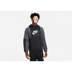Bluza sportowa męska Nike Air Nsw Brushed-back. Brązowe bluzy z kapturem Nike, m, bez wzorów, z kapturem. Za 329.00 zł.