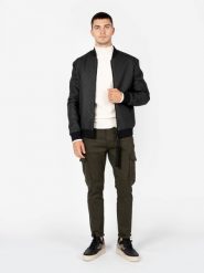 Antony Morato Kurtka "Bomber" | MMCO00724-FA150093 | Mężczyzna | Czarny. Czarne kurtki Antony Morato, m, bez wzorów, prążkowane, bez kaptura. W wyprzedaży za 369.00 zł.