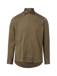 Nils Sundström Męska koszula casual Mężczyźni Modern Fit Bawełna zielony, S. Zielone koszule Nils Sundström, m, bez wzorów, z bawełny, bez kołnierzyka, bez ramiączek. Za 229.95 zł.