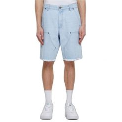 Szorty Urban Classics Open Edge Two Knee. Niebieskie szorty Urban Classics, m, bez wzorów, z bawełny. Za 198.50 zł.