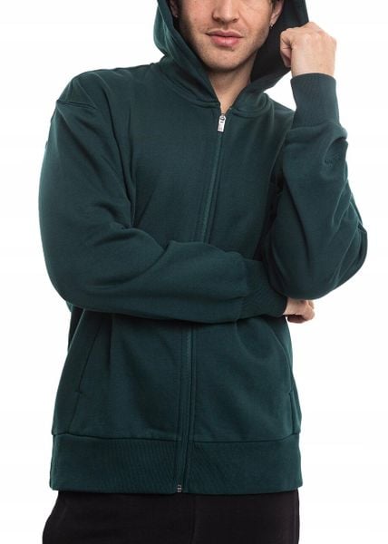 Bluza męska adidas ALL SZN Fleece Full-Zip. Zielone bluzy z kapturem Adidas, m, bez wzorów, z bawełny, z kapturem. Za 215.99 zł.