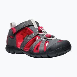 Sandały juniorskie KEEN Seacamp II CNX. Czerwone sandały Keen, bez zapięcia. Za 239.99 zł.