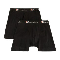 Bokserki Męskie (zestaw 2 Sztuk). Czarne bokserki Champion, m, bez wzorów. Za 108.99 zł.