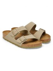 Birkenstock Klapki "Arizona" w kolorze beżowym rozmiar: 43. Brązowe klapki Birkenstock. Za 344.95 zł.