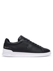 Polo Ralph Lauren Sneakersy Heritage Court II 809P13083002 Czarny. Czarne buty sportowe casual Polo Ralph Lauren, bez wzorów, ze skóry, bez zapięcia. Za 599.99 zł.