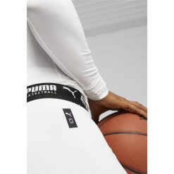 Męskie spodenki do koszykówki Hoops Team PUMA White. Białe szorty Puma, m, bez wzorów. Za 222.50 zł.