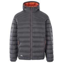 Trespass Whitman Ii - Męska kurtka puchowa Ciemnoszara / Spalona Pomarańcza. Szare kurtki Trespass, m, bez wzorów, z puchu, bez kaptura. Za 462.99 zł.