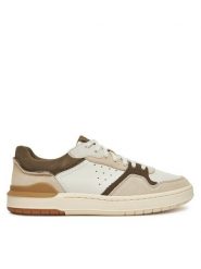 Clarks Sneakersy Courtlite2 Lo 26181287 Beżowy. Brązowe buty sportowe casual Clarks, bez wzorów, ze skóry, bez zapięcia. Za 359.99 zł.