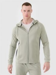 4F Bluza treningowa szybkoschnąca męska - khaki XXL. Brązowe bluzy z kapturem 4F, m, bez wzorów, z dzianiny, z kapturem. W wyprzedaży za 139.99 zł.